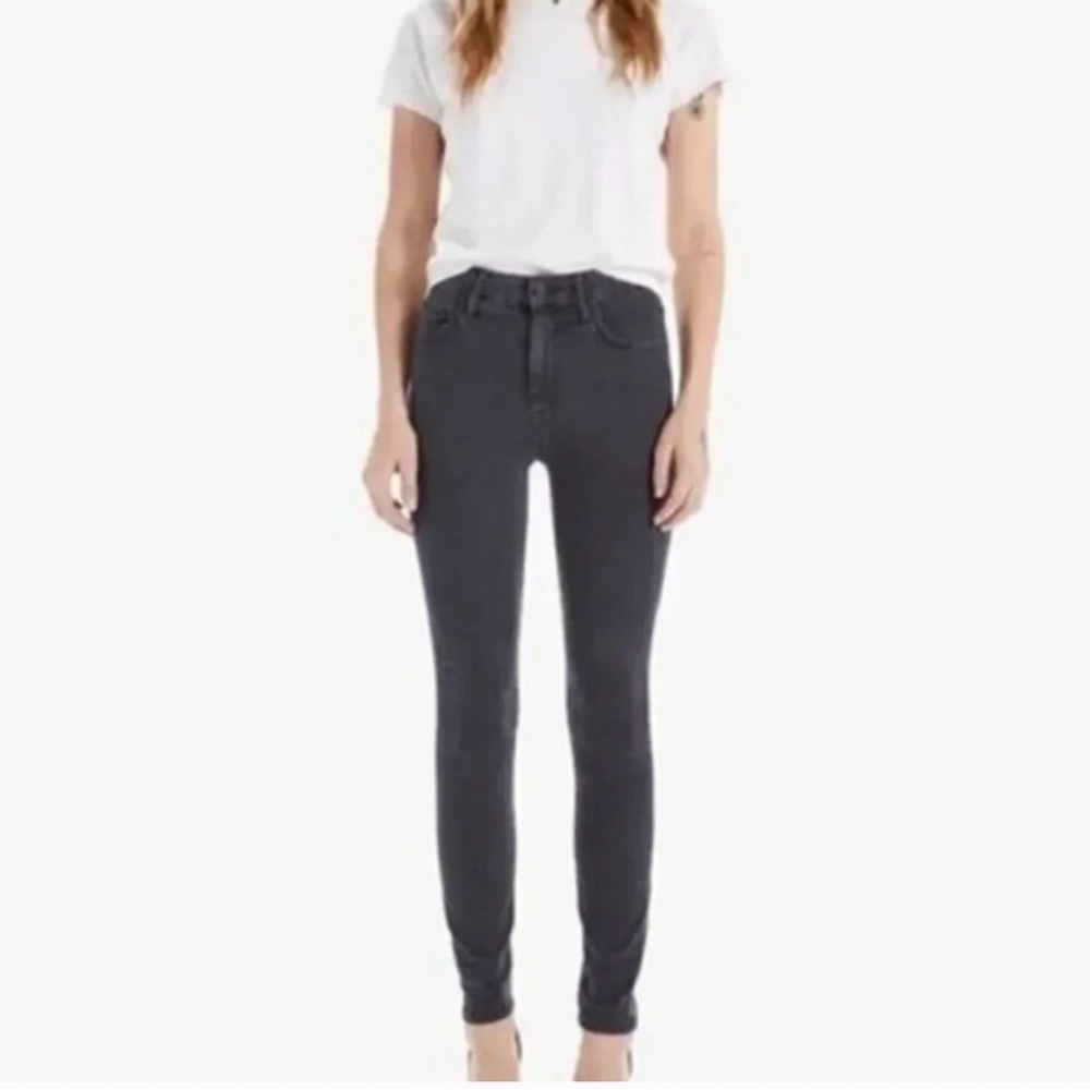 MOTHER Women's High waisted Looker ankle Fray in dancing irie moonlight